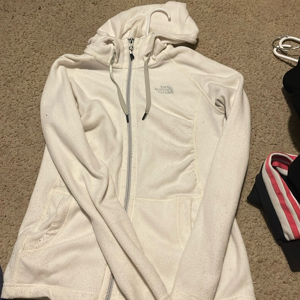 White north face hoodie size small